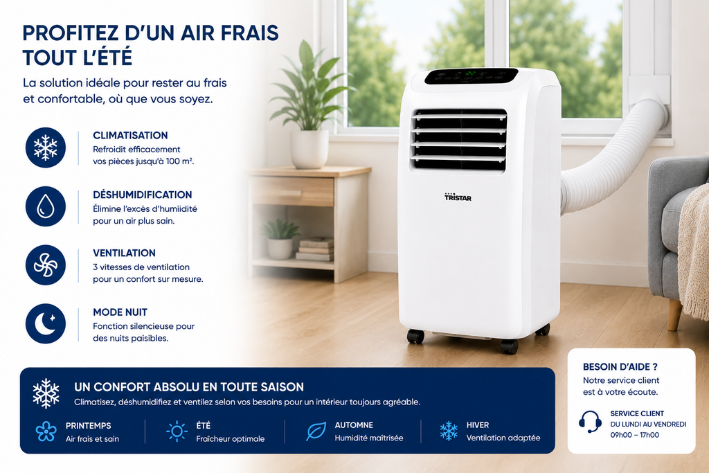 Climatiseur mobile - Tristar AC-5560 - Gamme Premium