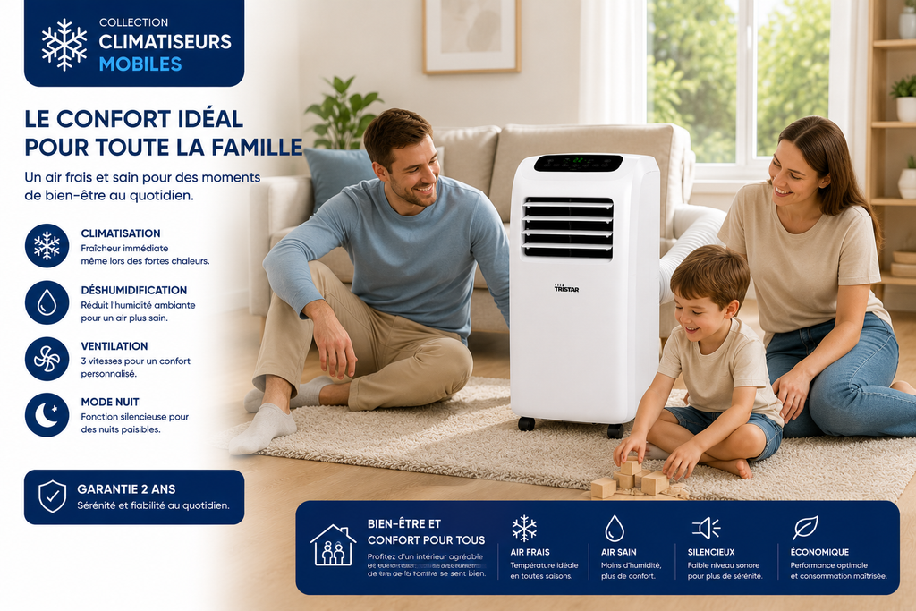 Climatiseur mobile - Tristar AC-5560 - Gamme Premium