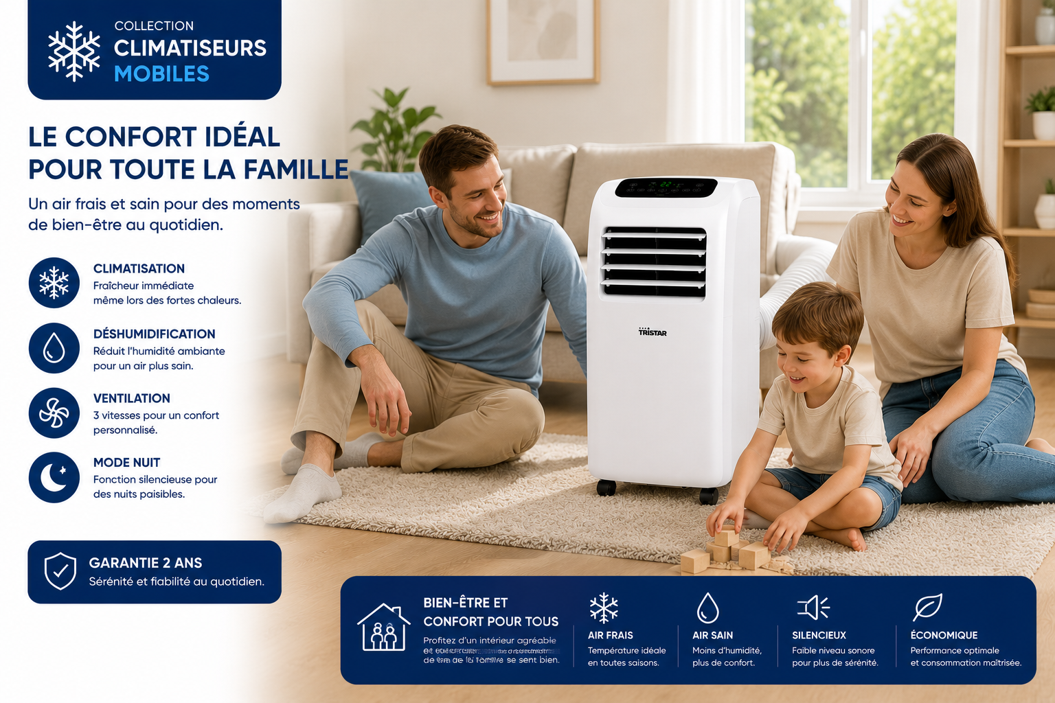 Climatiseur mobile - Tristar AC-5560 - Gamme Premium