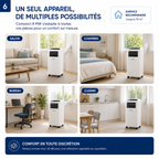 Climatiseur mobile - Olimpia Splendid Compact 8 MW - Gamme Médium