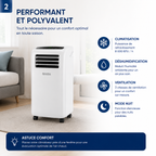 Climatiseur mobile - Olimpia Splendid Compact 8 MW - Gamme Médium