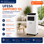 Rafraîchisseur d'air mobile - UFESA SAPPORO 12L - Gamme Premium