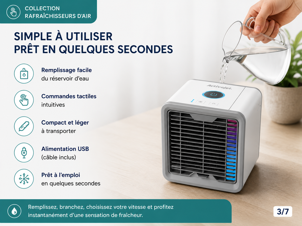 Rafraîchisseur d'air mobile - Activejet MKR-550B - Entrée de gamme