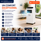 Rafraîchisseur d'air mobile - UFESA SAPPORO 12L - Gamme Premium